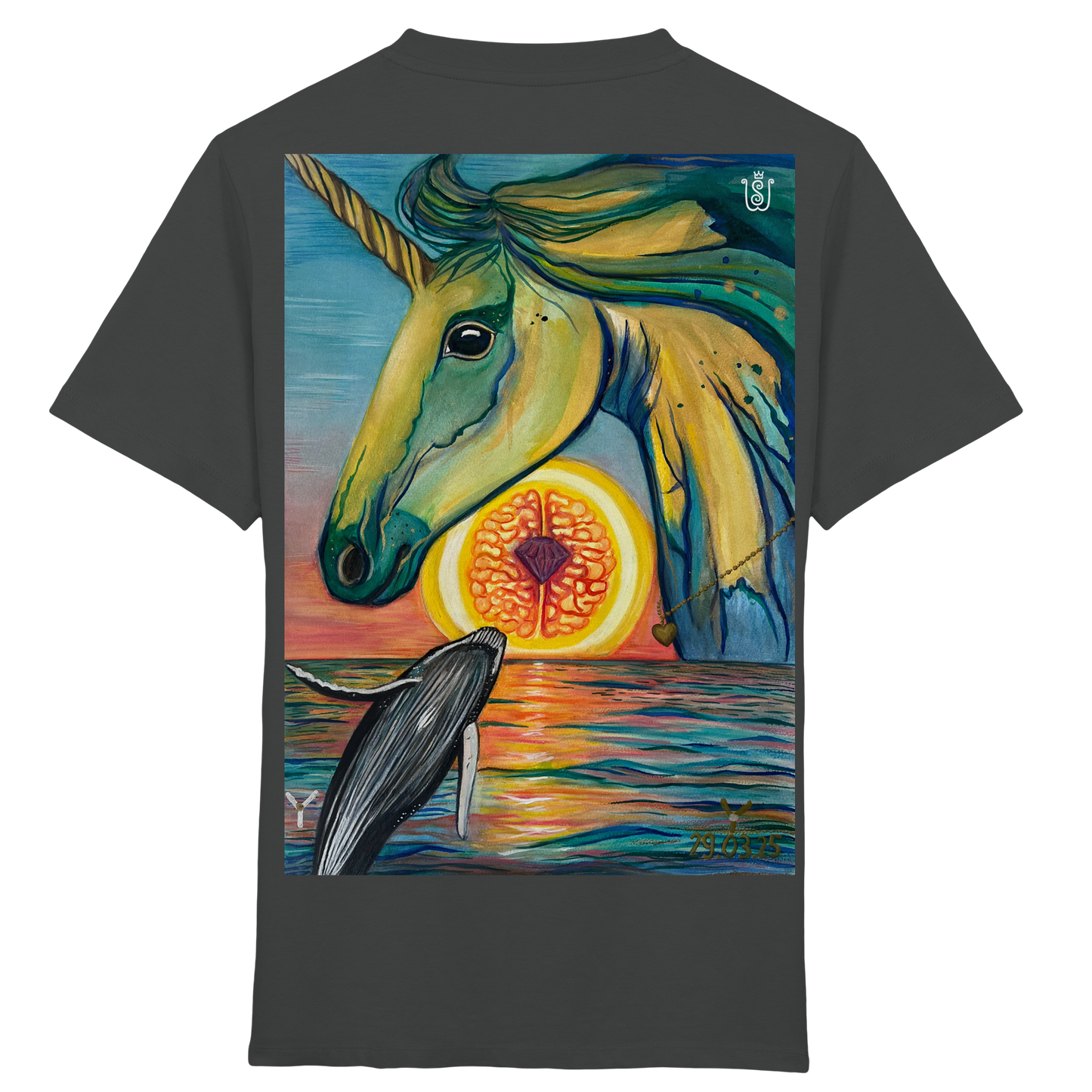 Blaupause-Einhorn - Kids Organic Shirt