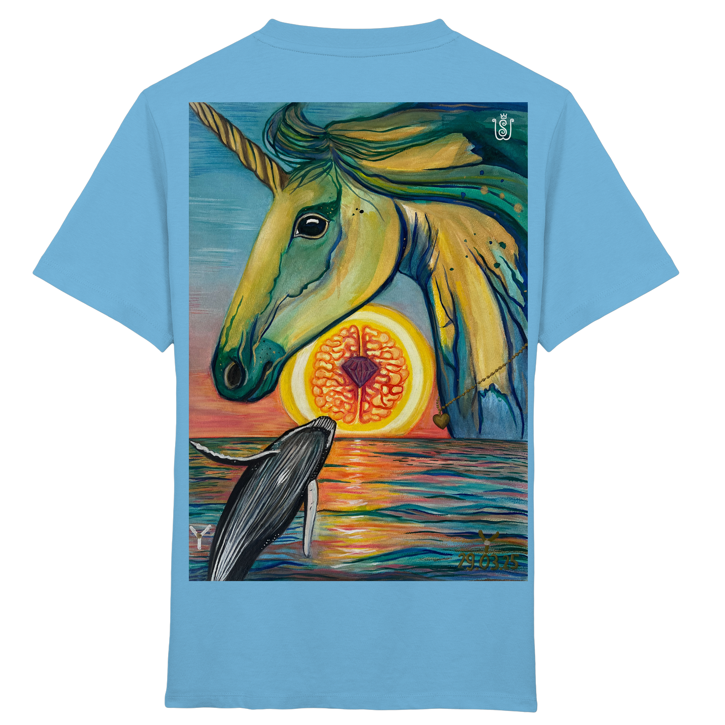 Blaupause-Einhorn - Kids Organic Shirt