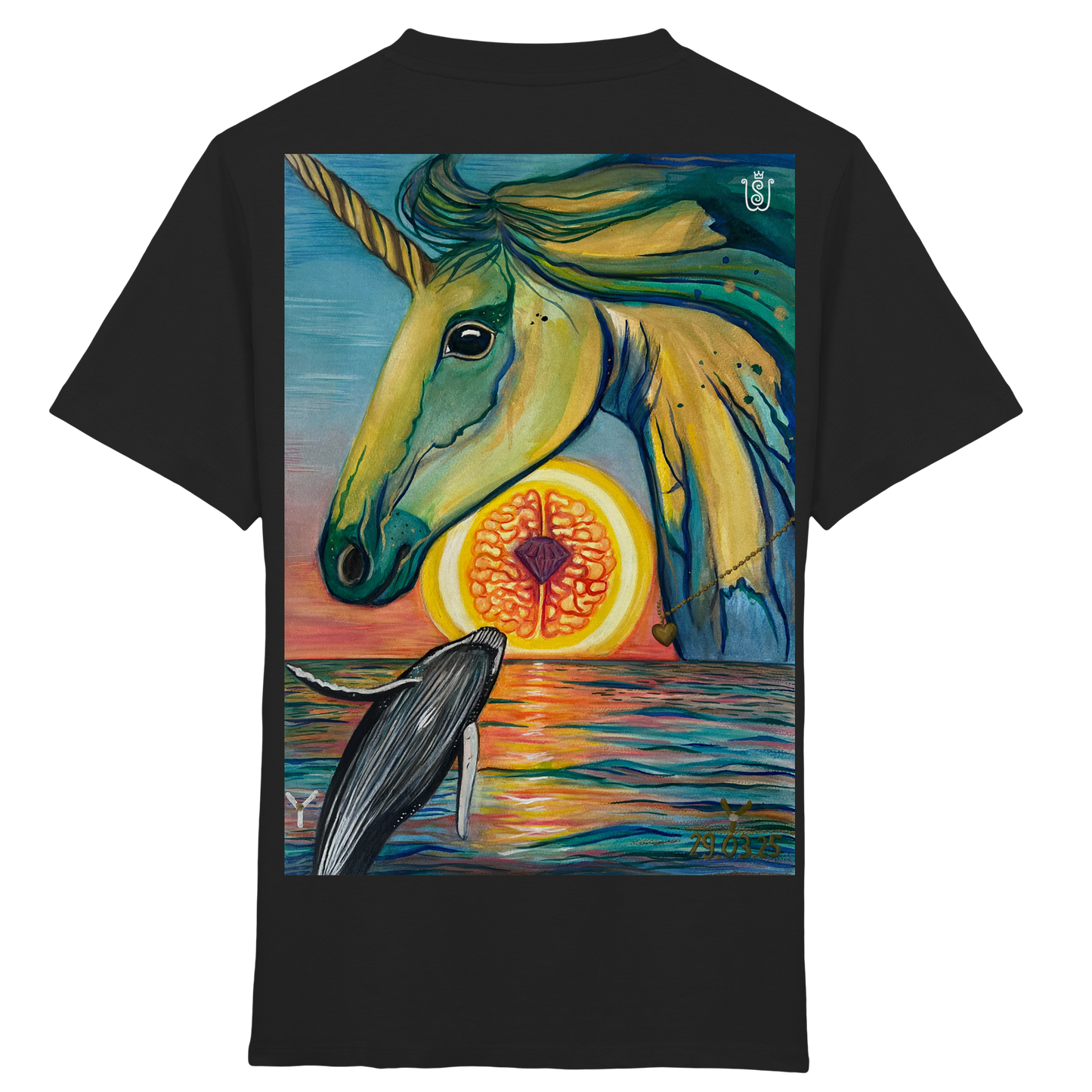 Blaupause-Einhorn - Kids Organic Shirt