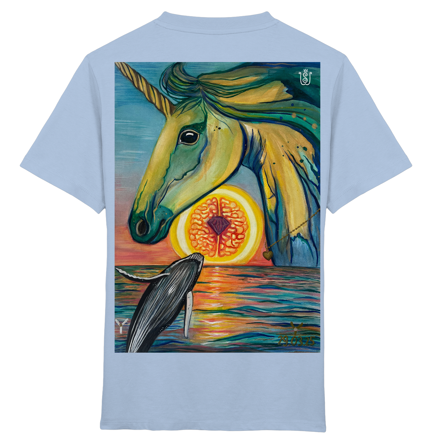 Blaupause-Einhorn - Kids Organic Shirt