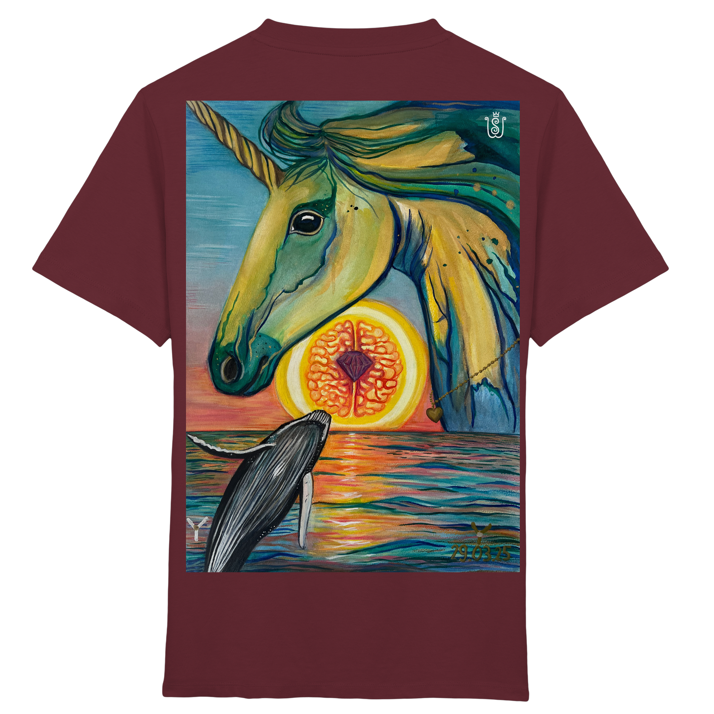 Blaupause-Einhorn - Kids Organic Shirt