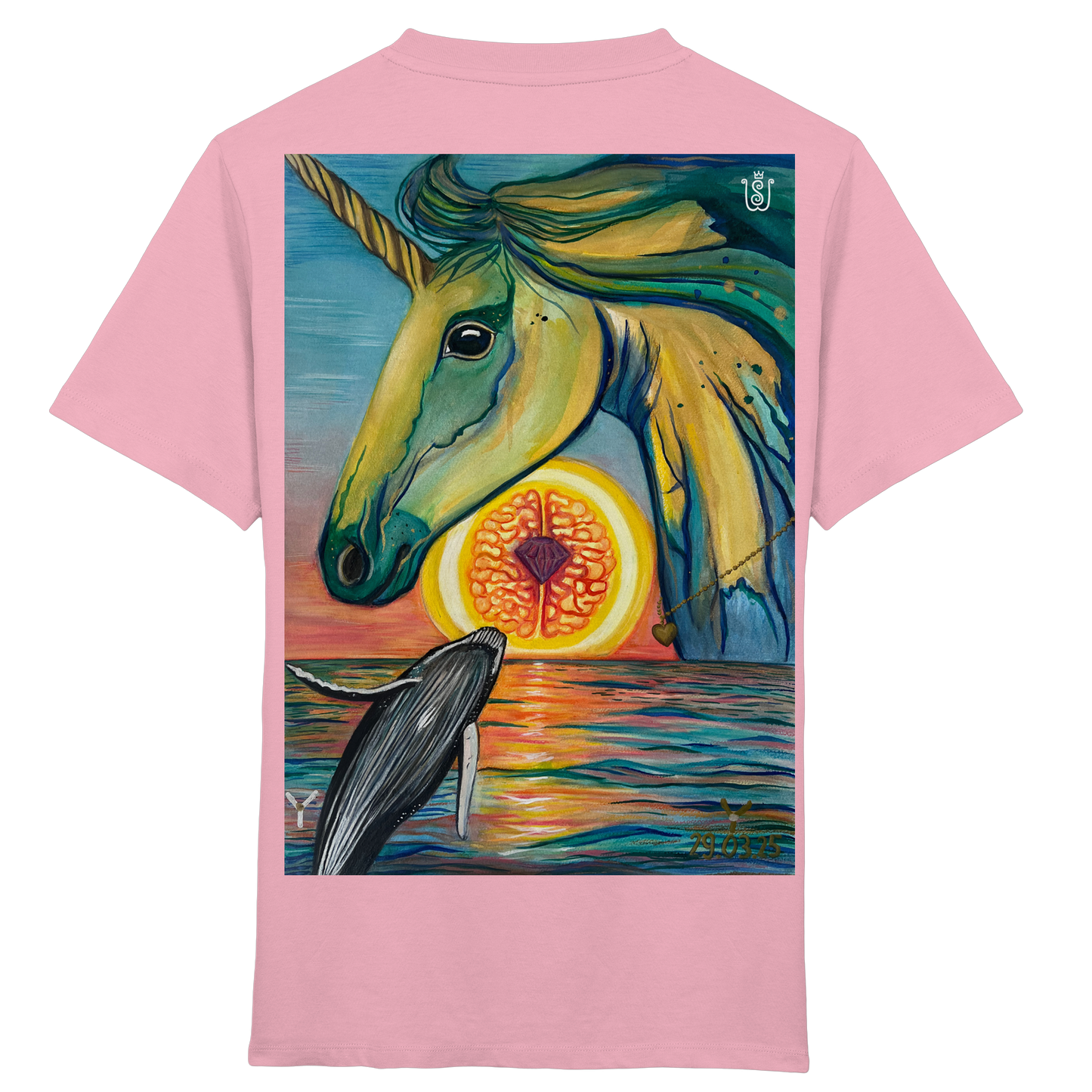 Blaupause-Einhorn - Kids Organic Shirt