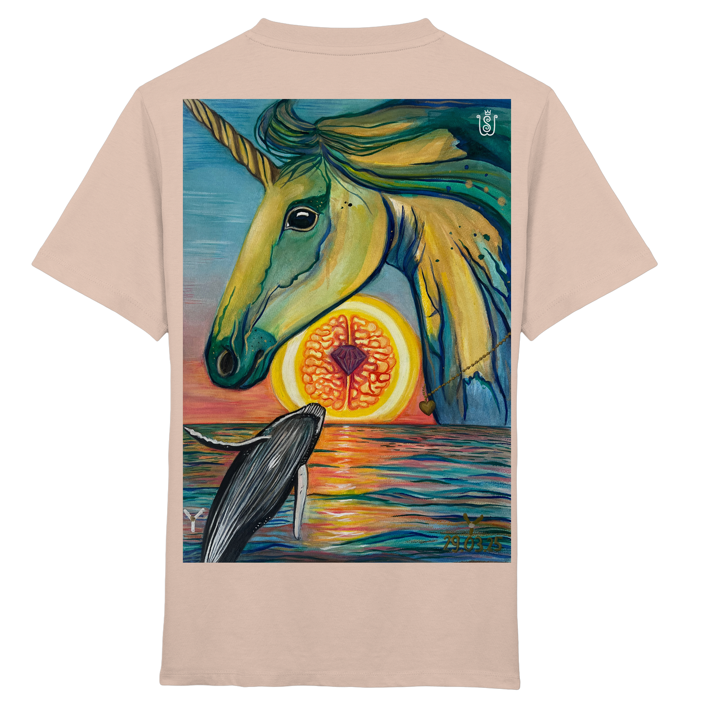Blaupause-Einhorn - Kids Organic Shirt