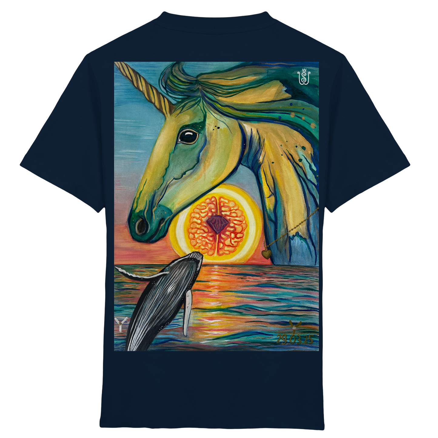 Blaupause-Einhorn - Kids Organic Shirt
