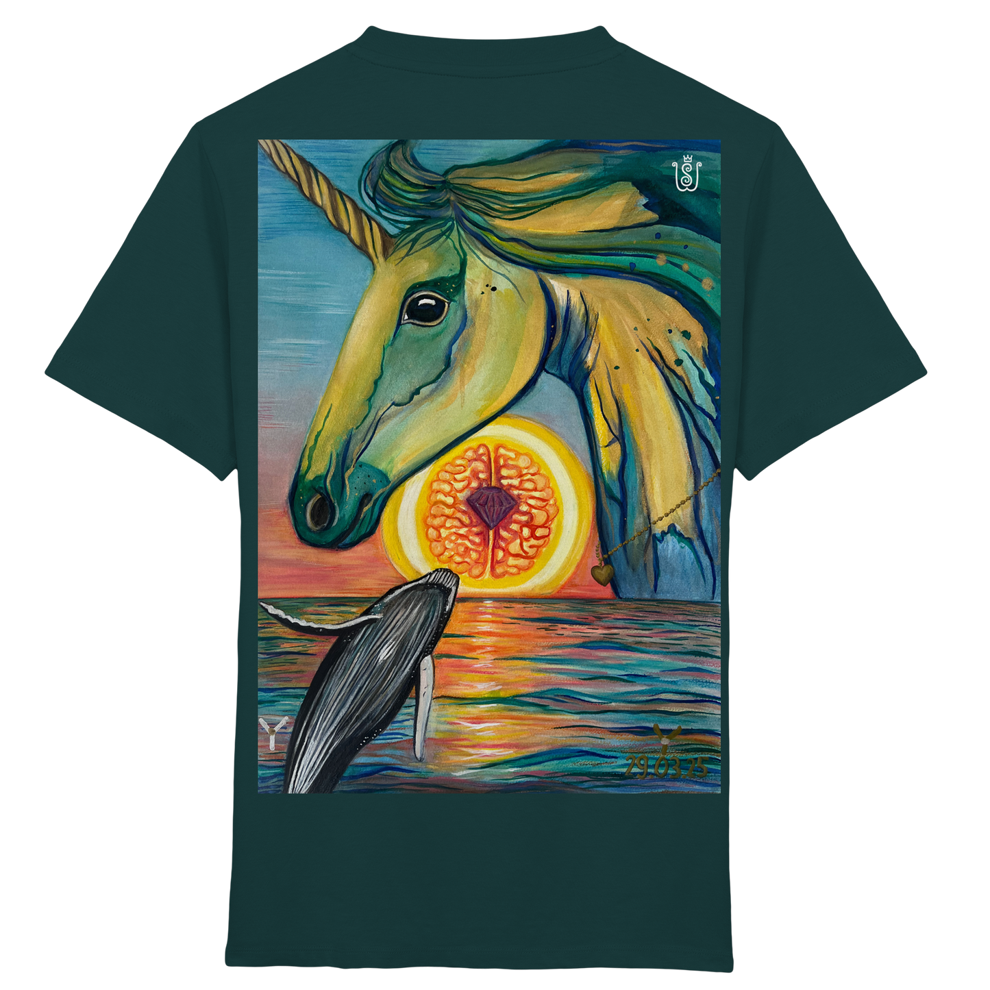 Blaupause-Einhorn - Kids Organic Shirt