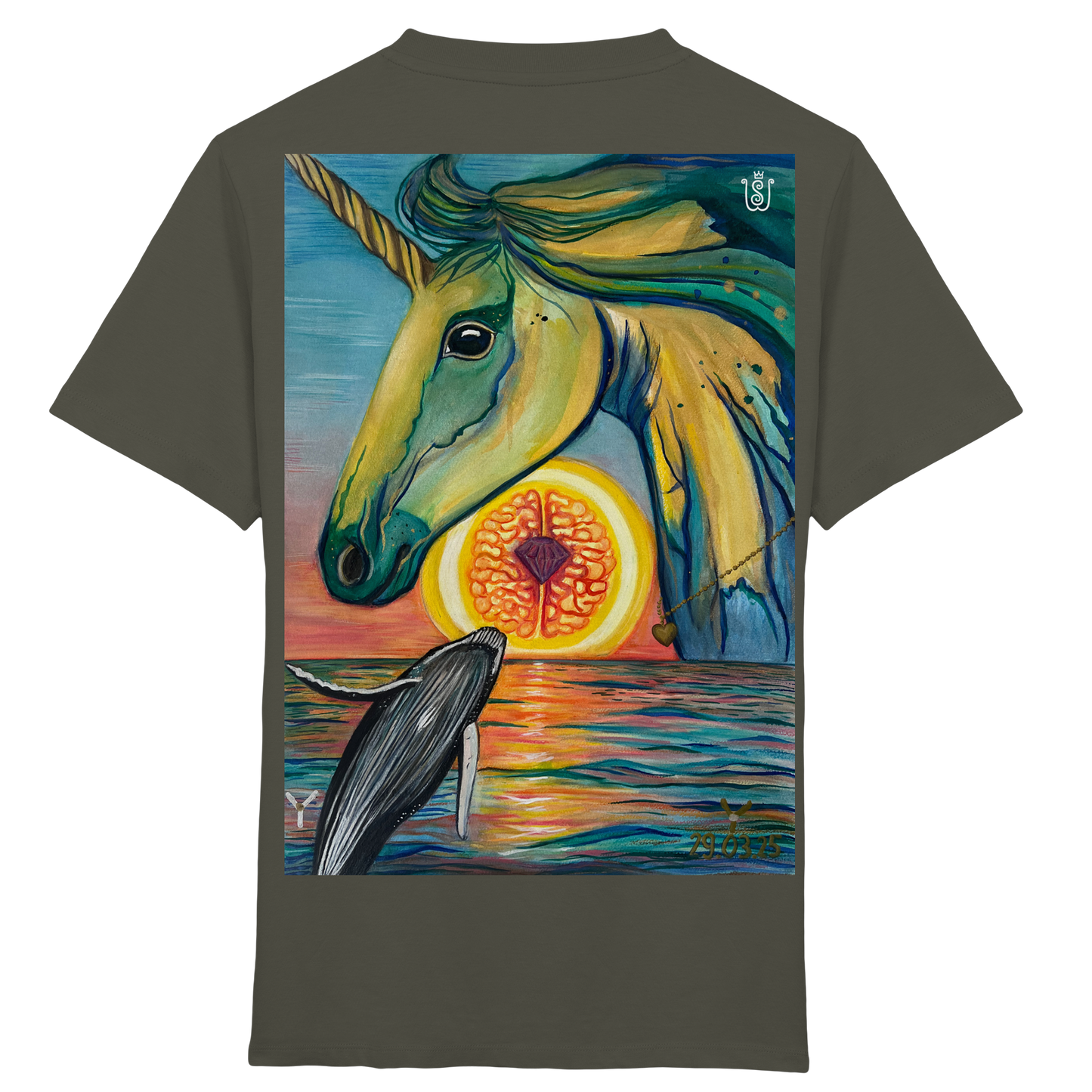 Blaupause-Einhorn - Kids Organic Shirt