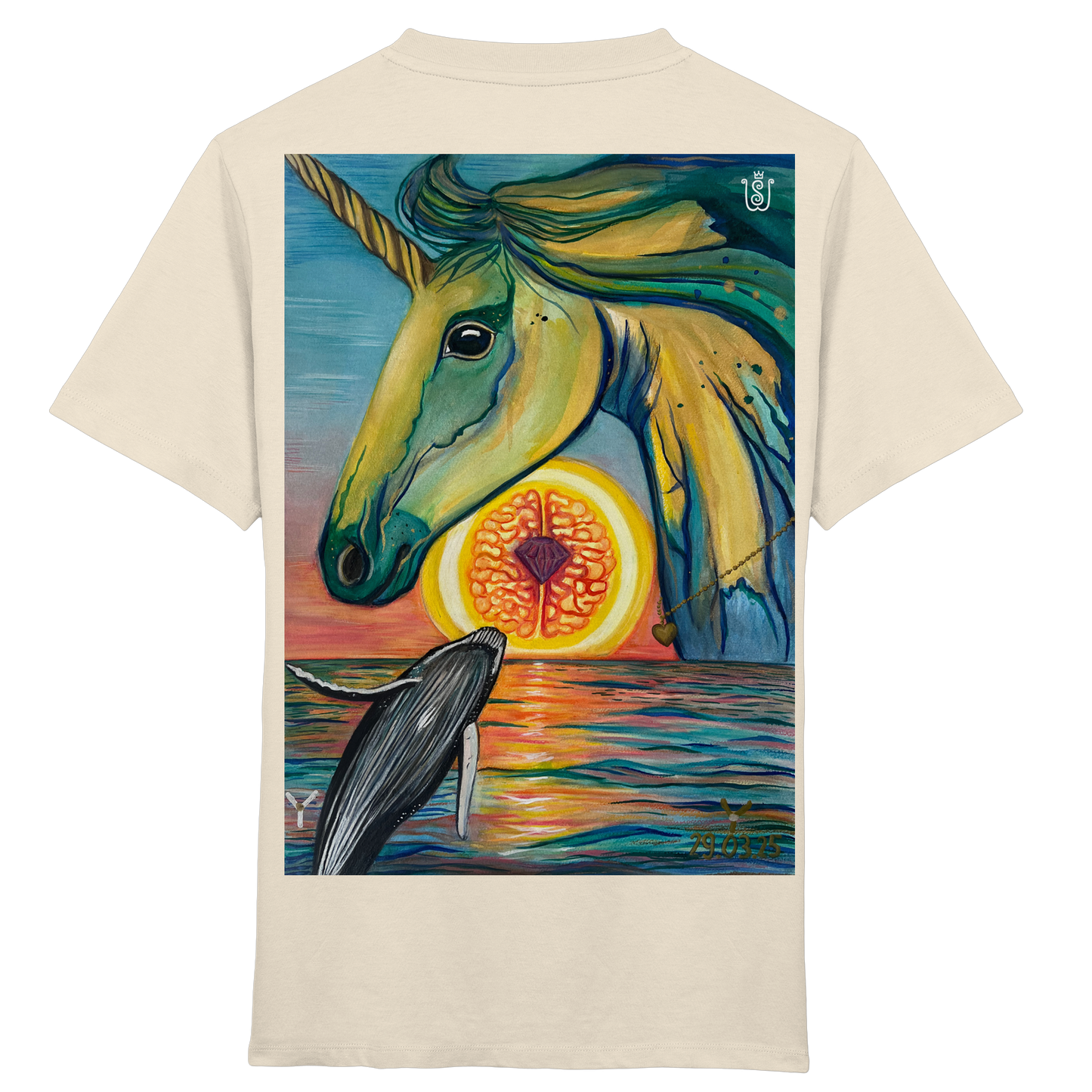 Blaupause-Einhorn - Kids Organic Shirt