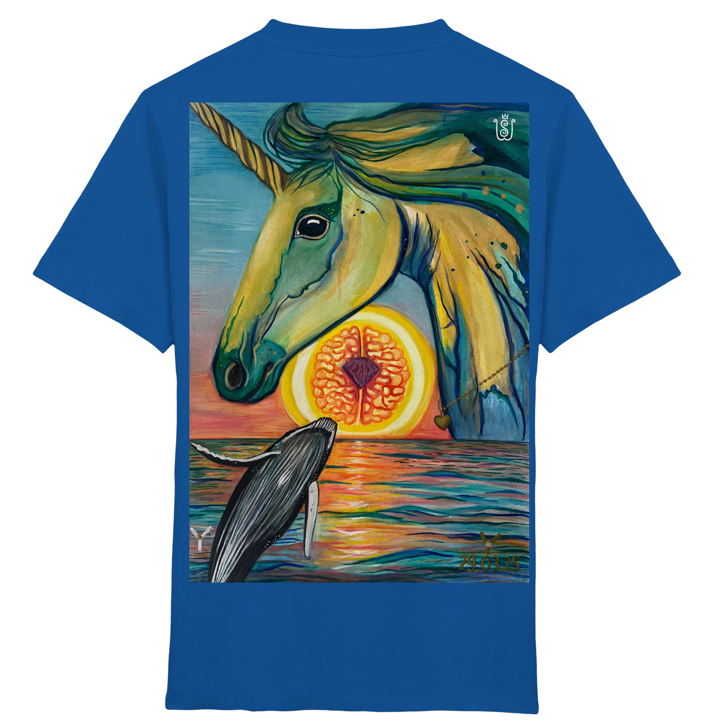 Blaupause-Einhorn - Kids Organic Shirt