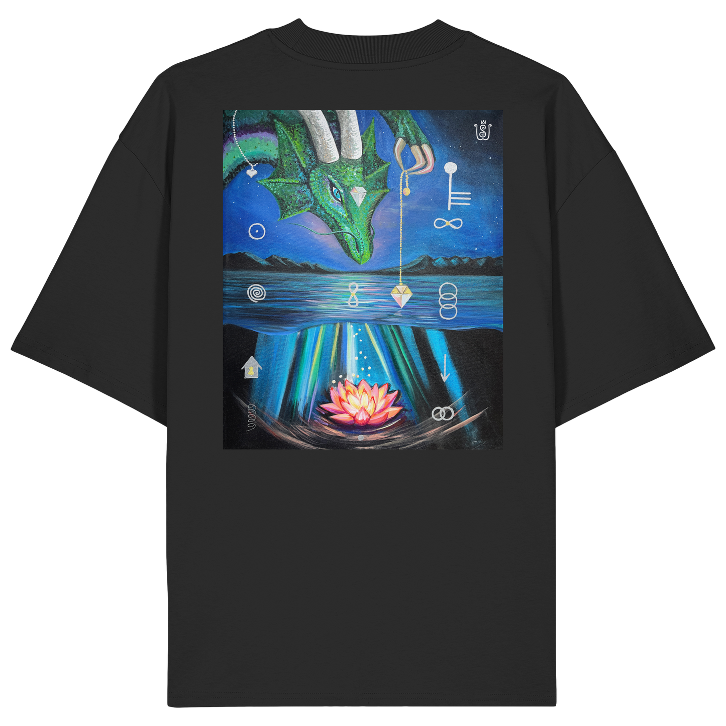 Zeitenwende-Drache - Organic Oversize Shirt