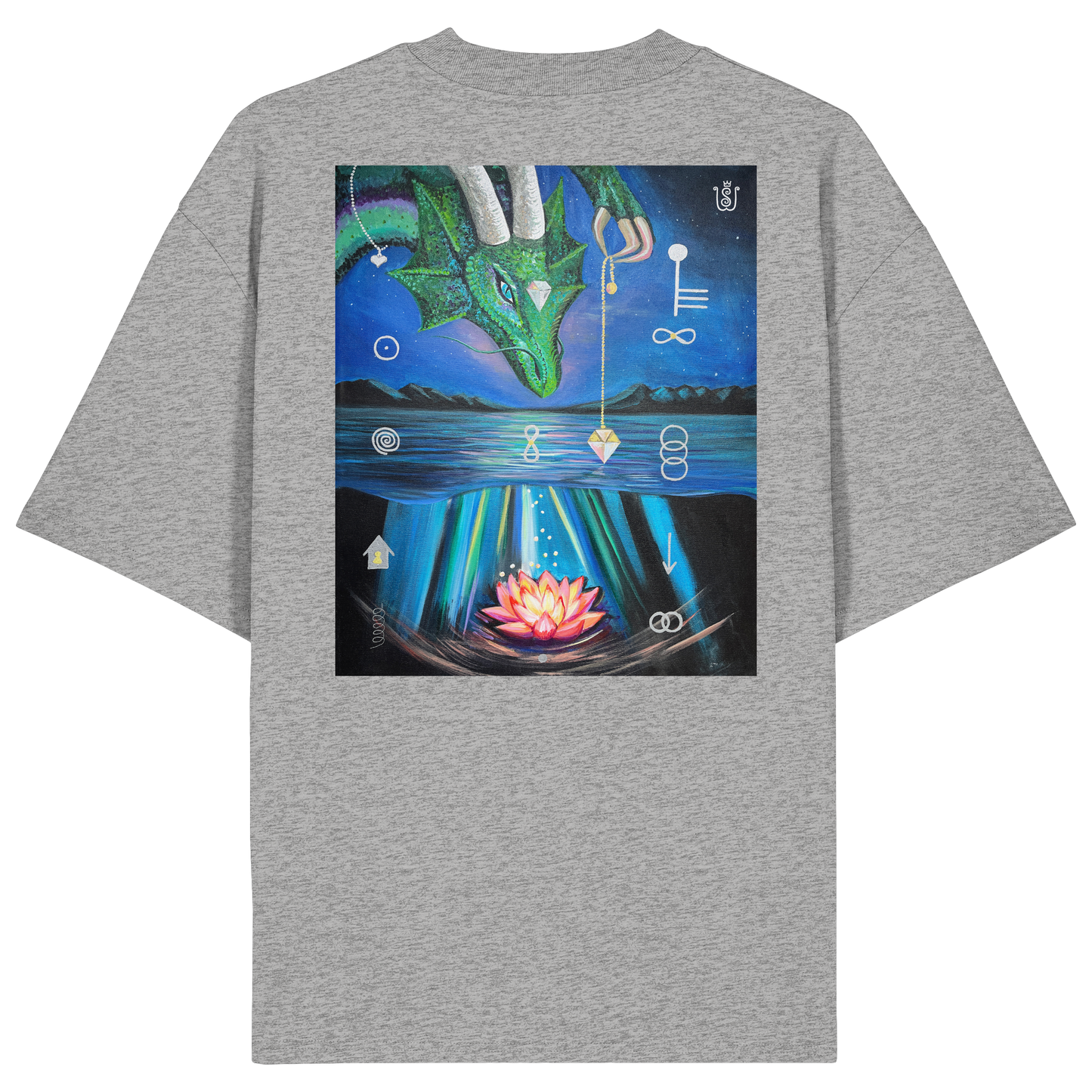 Zeitenwende-Drache - Organic Oversize Shirt