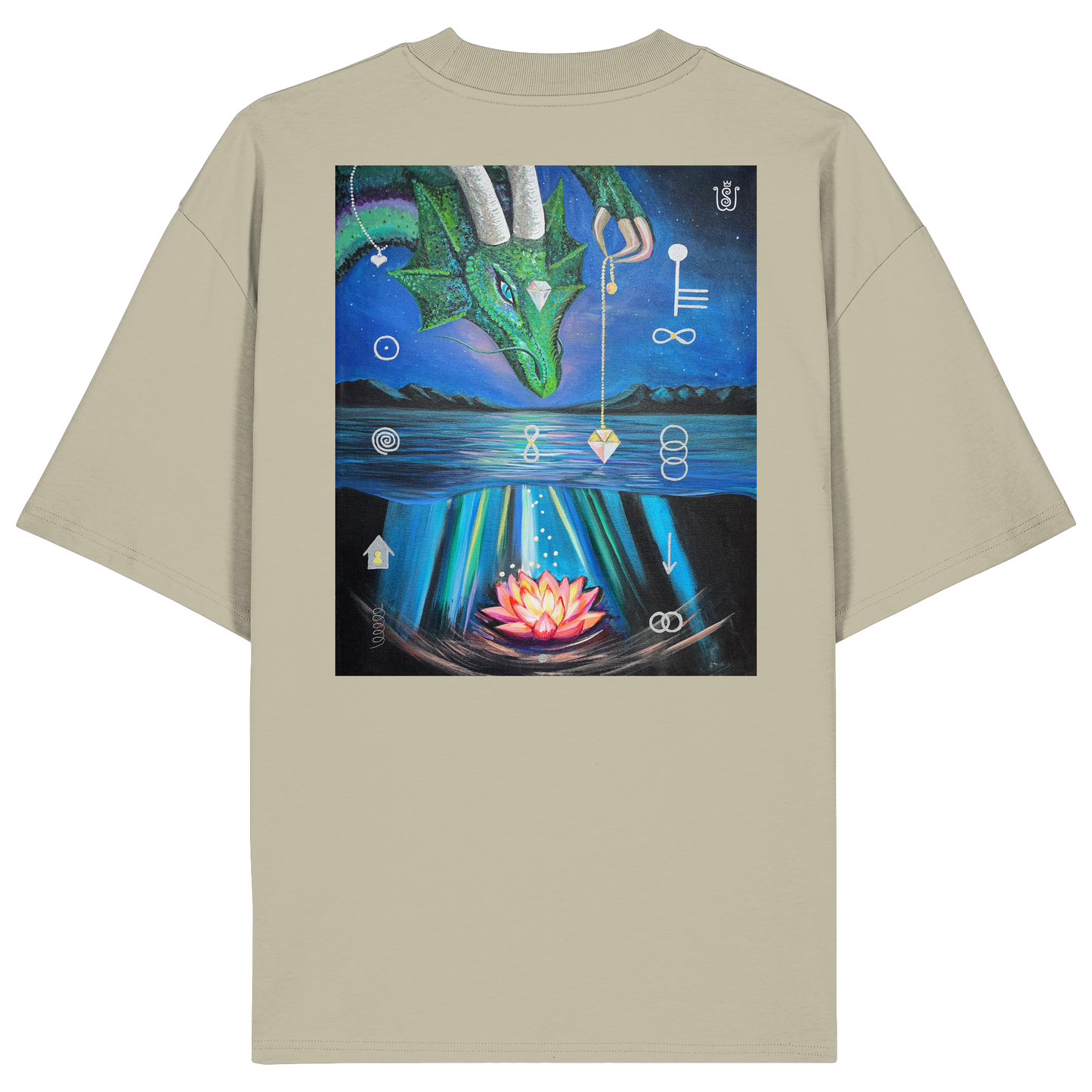 Zeitenwende-Drache - Organic Oversize Shirt