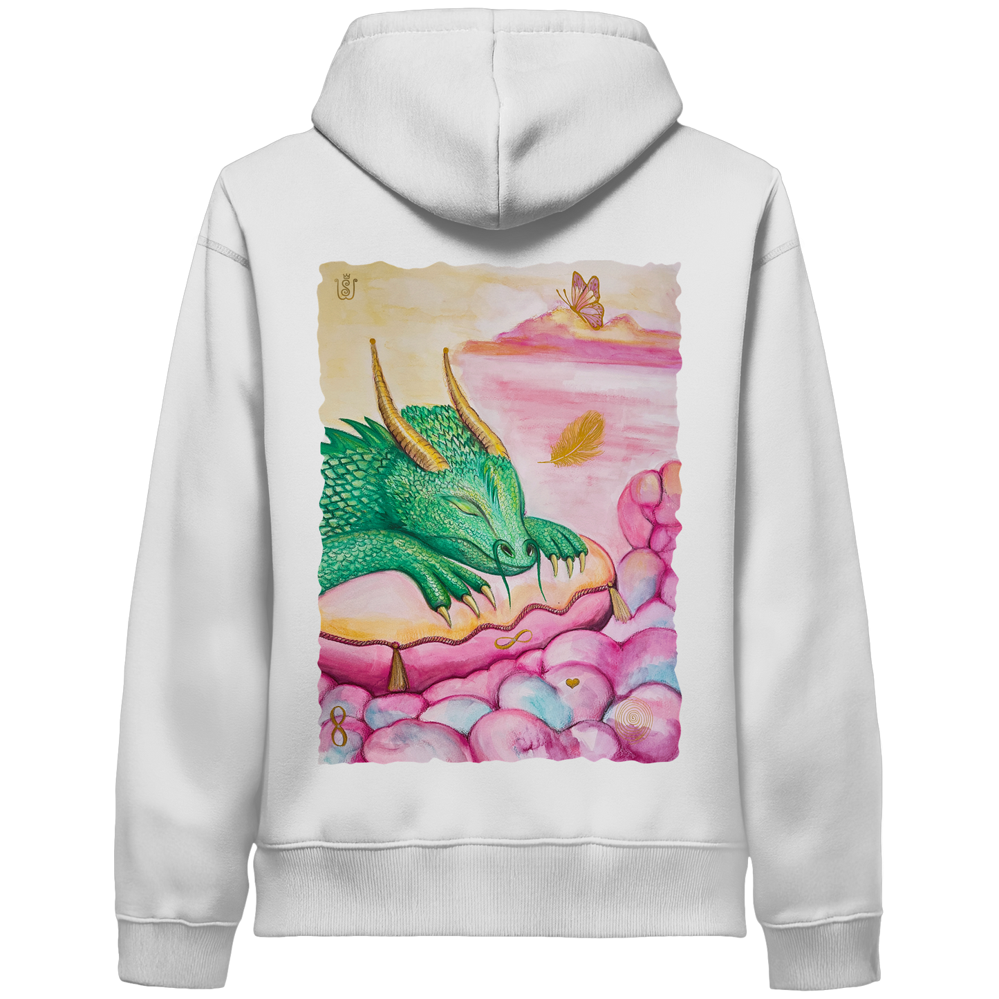 Leichtigkeitsdrache - Organic Side Pocket Hoodie