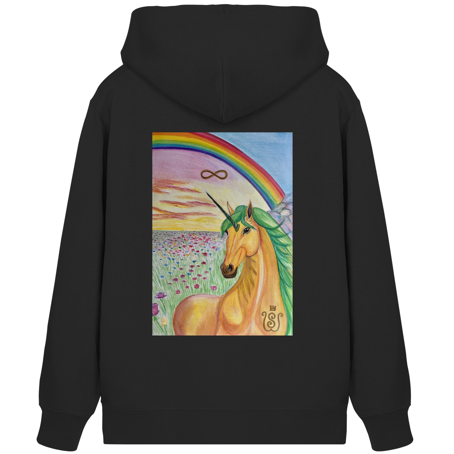 Das Brücken-Einhorn - Organic Zipper