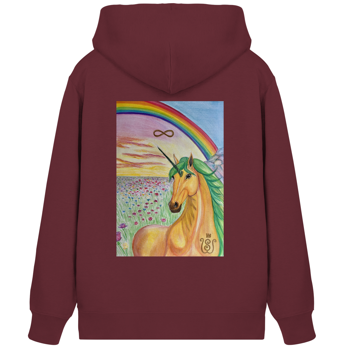 Das Brücken-Einhorn - Organic Zipper