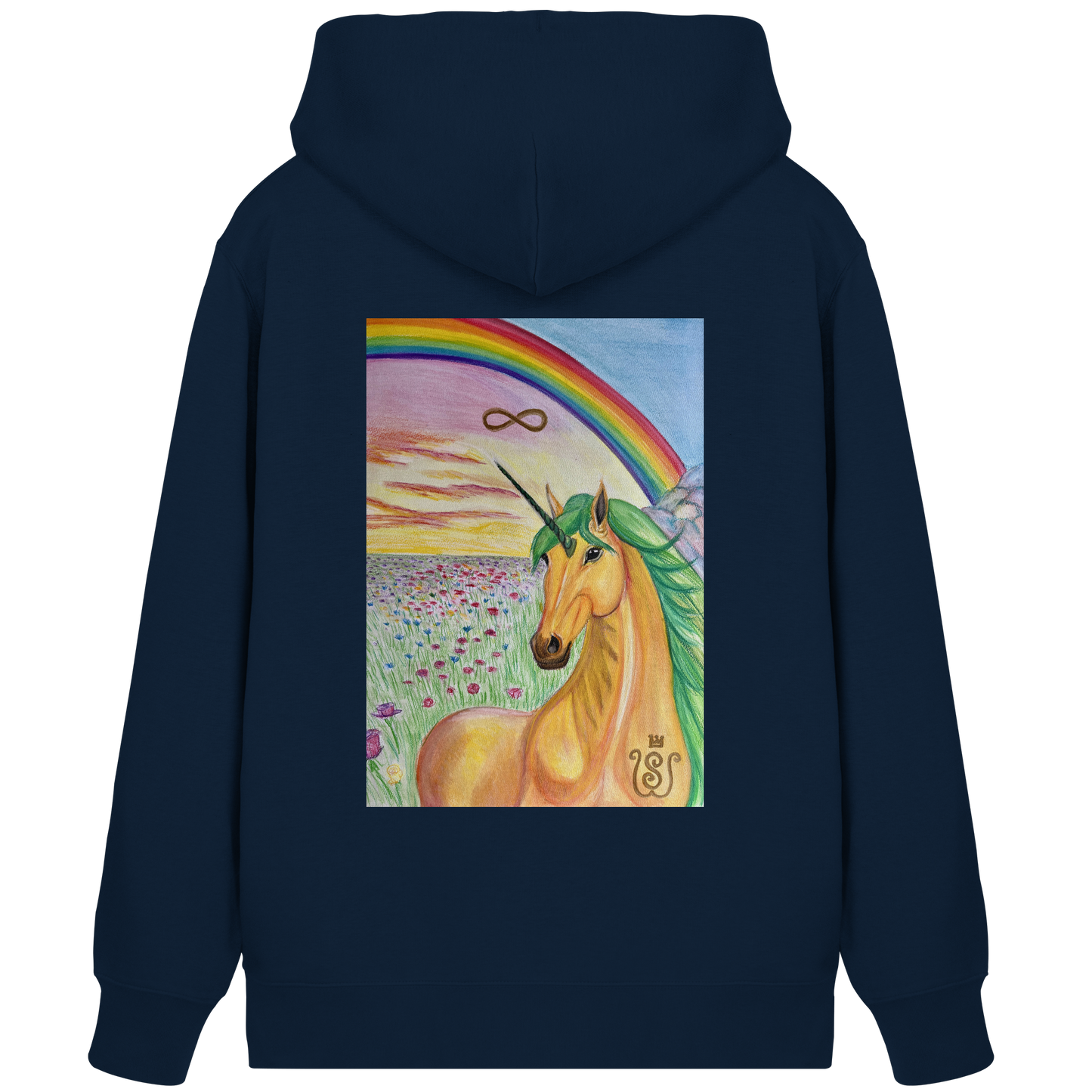 Das Brücken-Einhorn - Organic Zipper