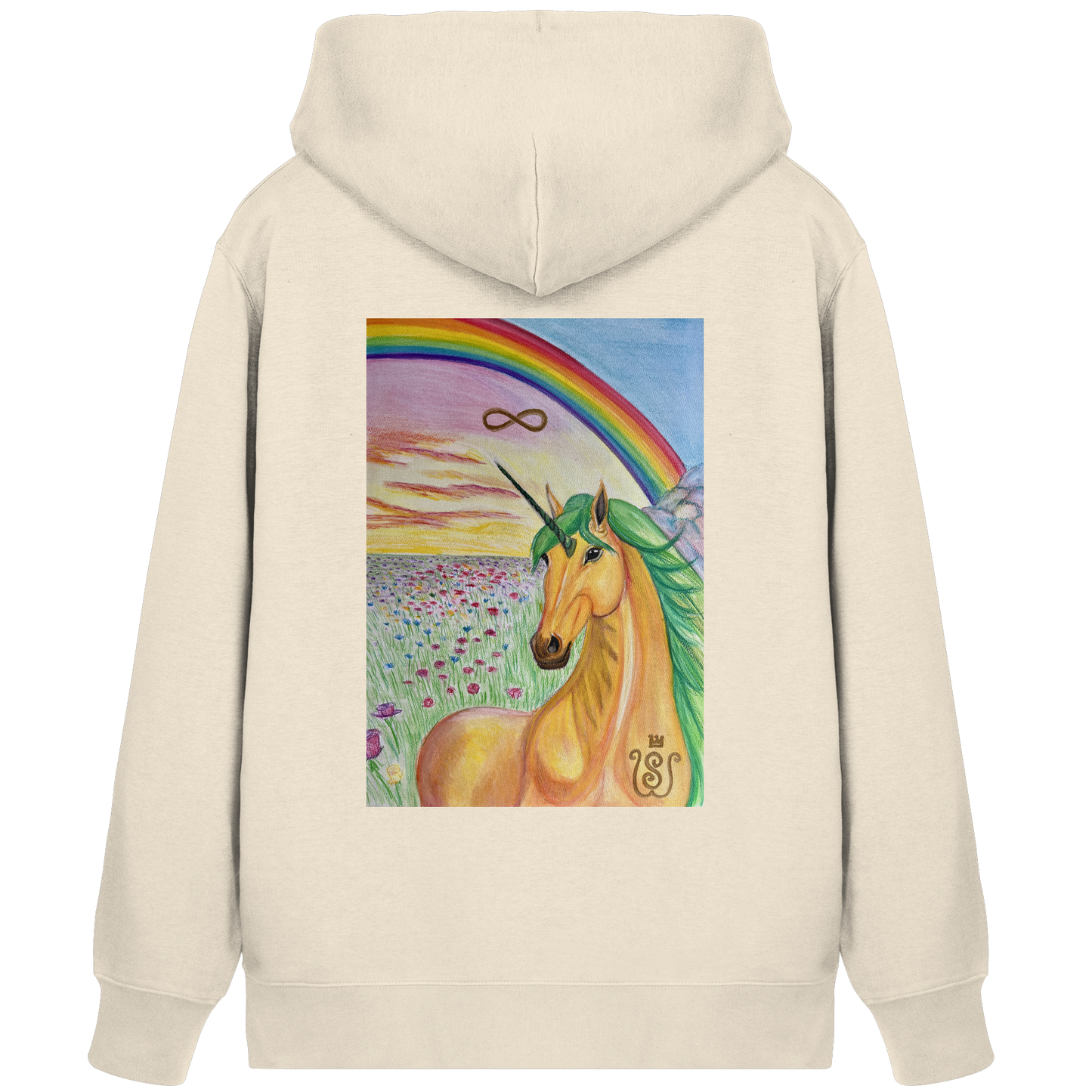 Das Brücken-Einhorn - Organic Zipper