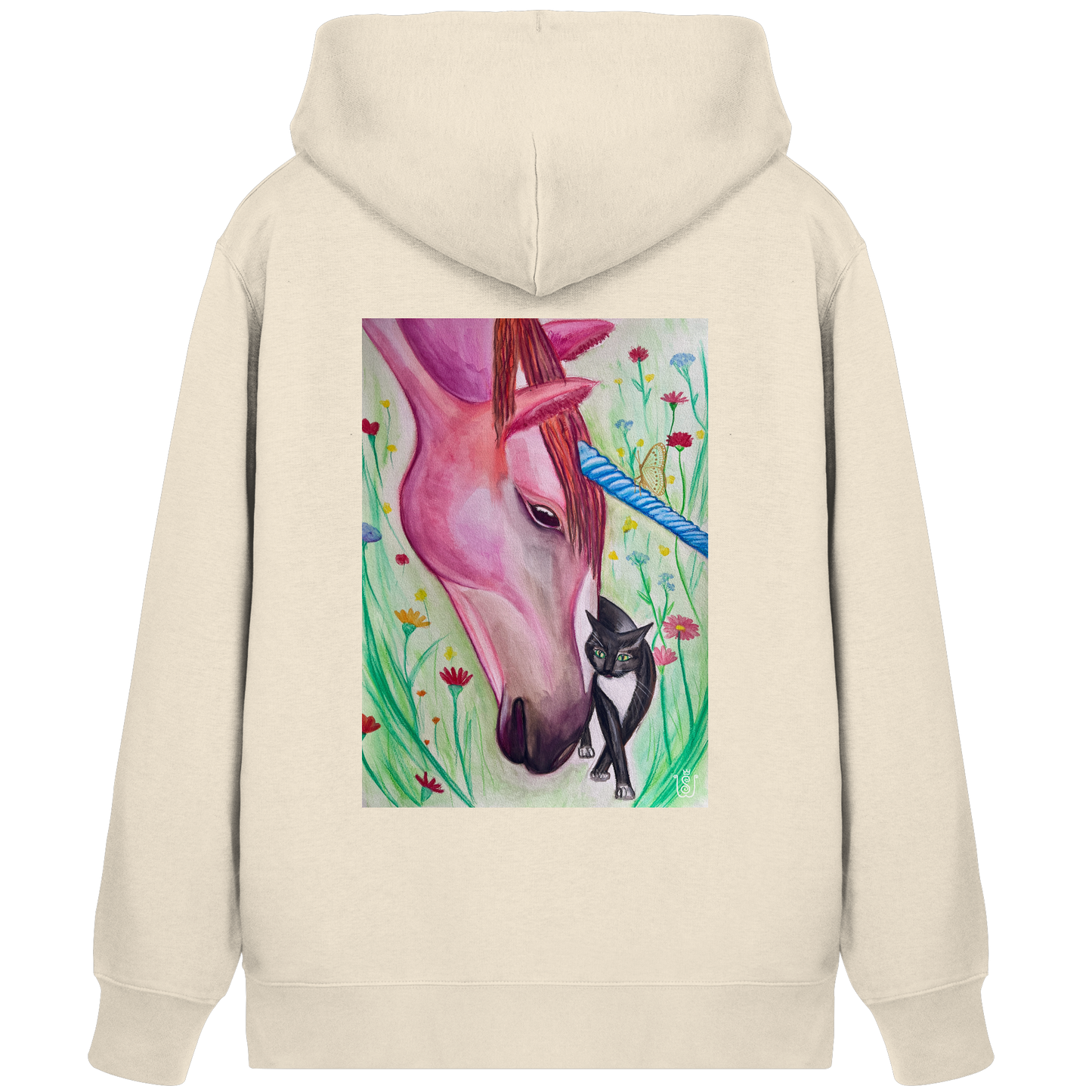 Das Einhorn des Mitgefühls - Organic Zipper