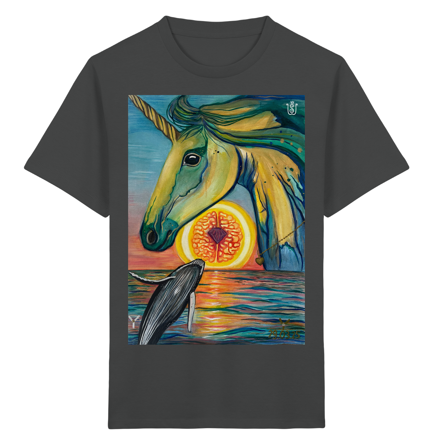 Blaupause-Einhorn - Kids Organic Shirt