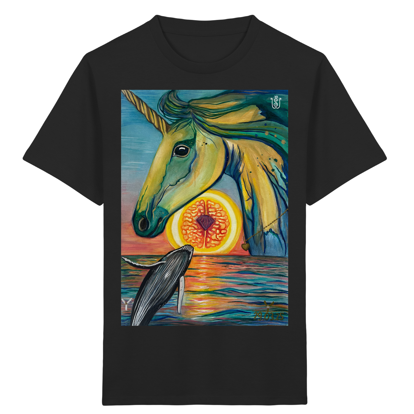 Blaupause-Einhorn - Kids Organic Shirt