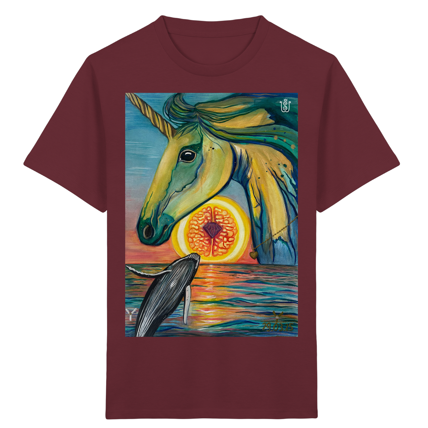 Blaupause-Einhorn - Kids Organic Shirt