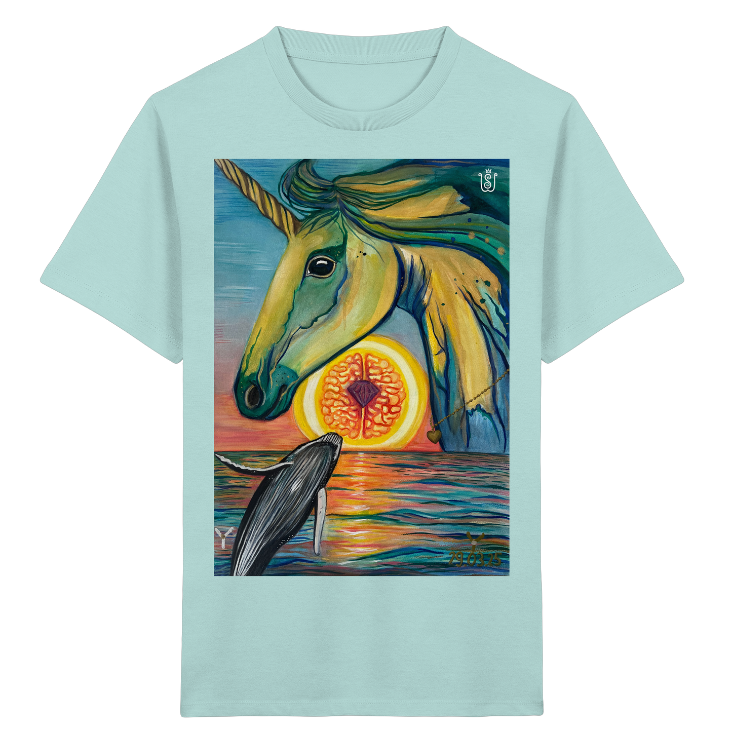 Blaupause-Einhorn - Kids Organic Shirt