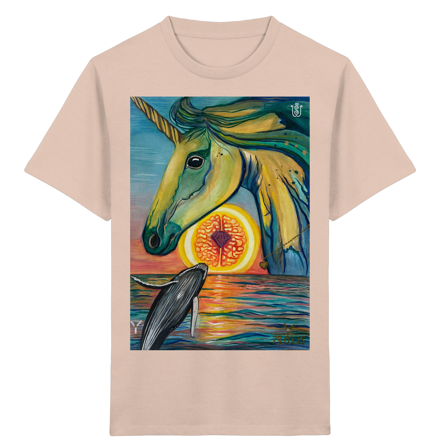 Blaupause-Einhorn - Kids Organic Shirt