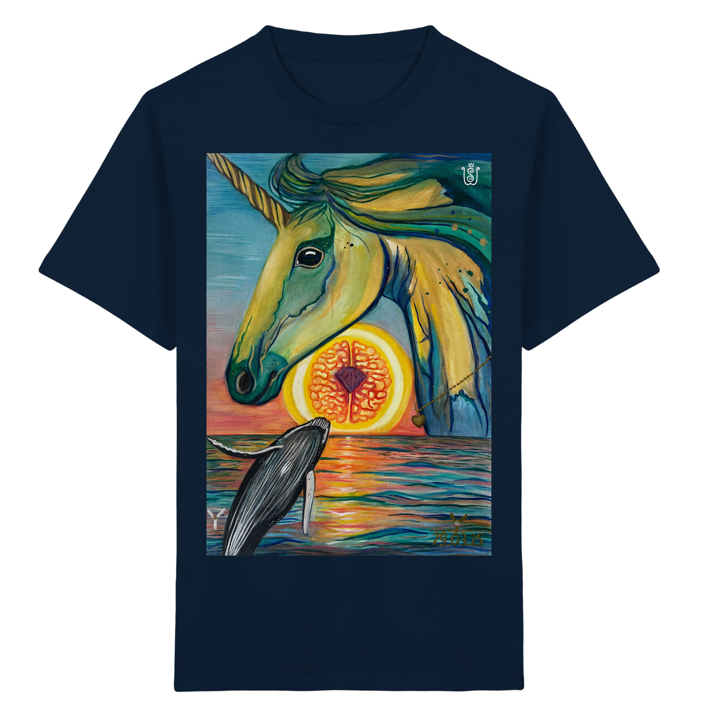 Blaupause-Einhorn - Kids Organic Shirt