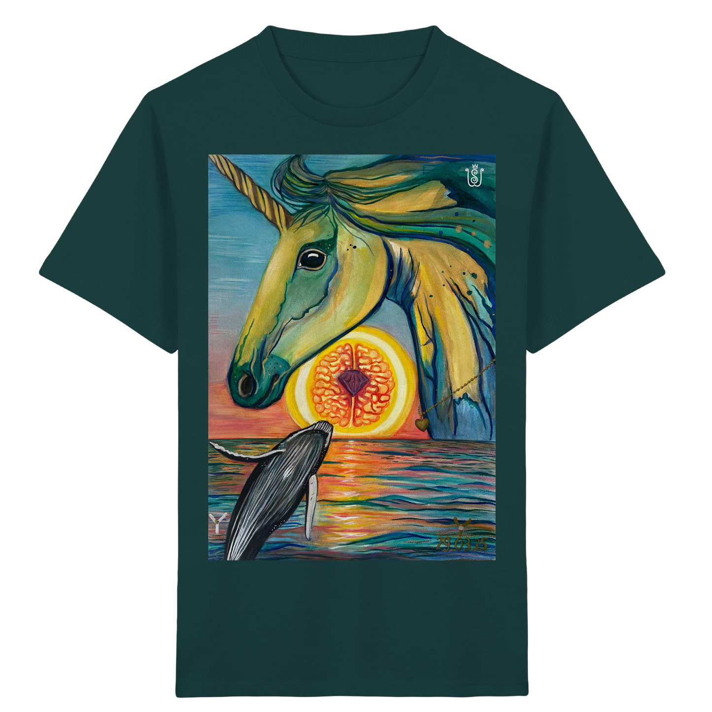 Blaupause-Einhorn - Kids Organic Shirt