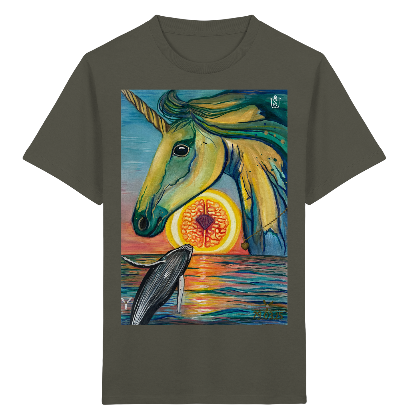 Blaupause-Einhorn - Kids Organic Shirt