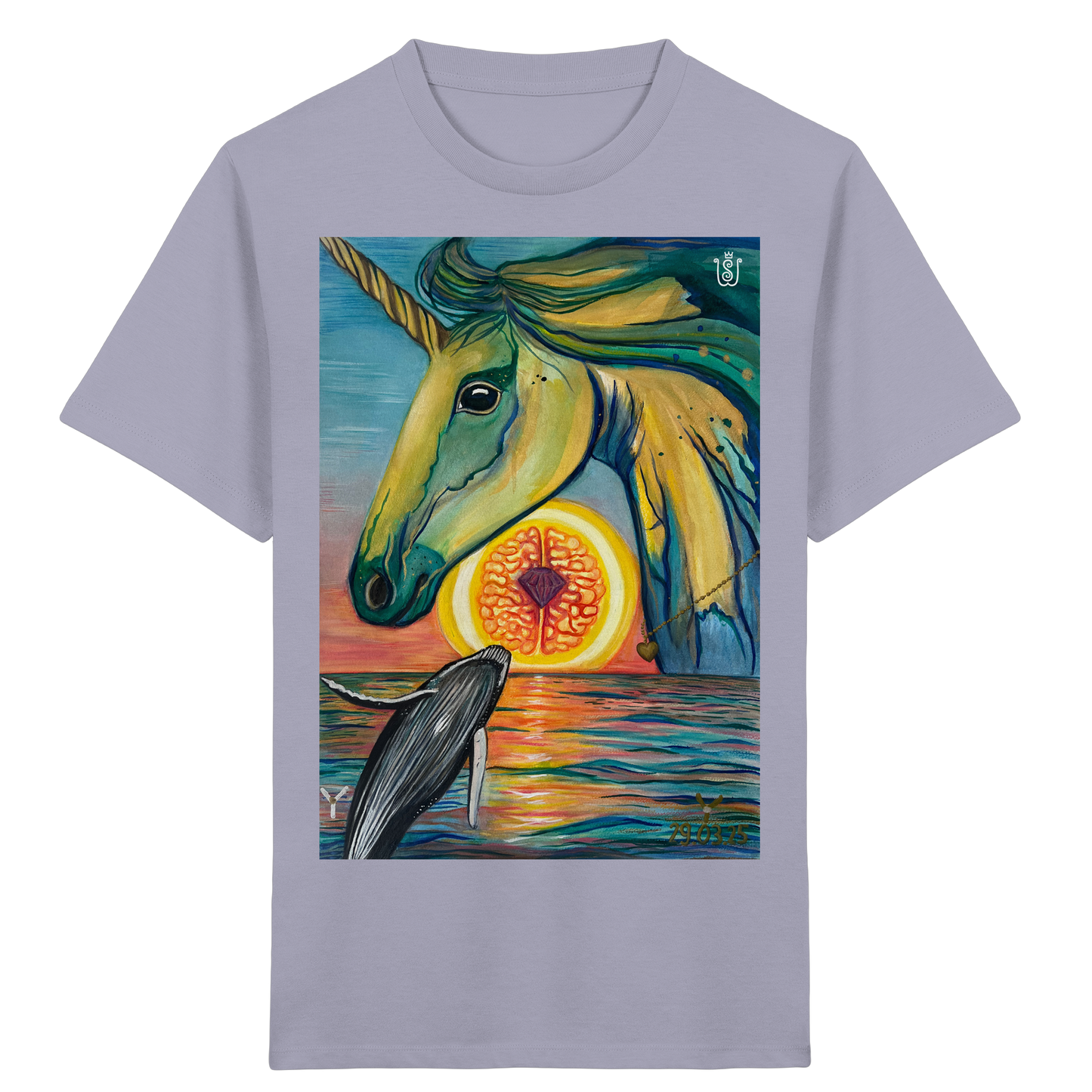 Blaupause-Einhorn - Kids Organic Shirt