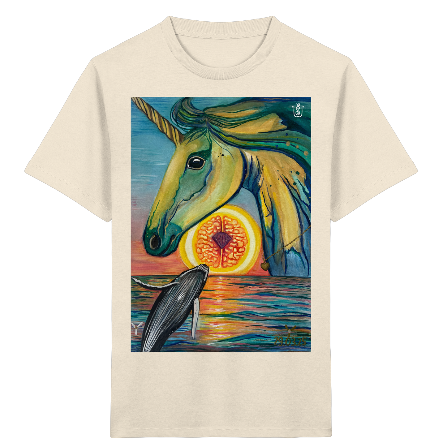 Blaupause-Einhorn - Kids Organic Shirt