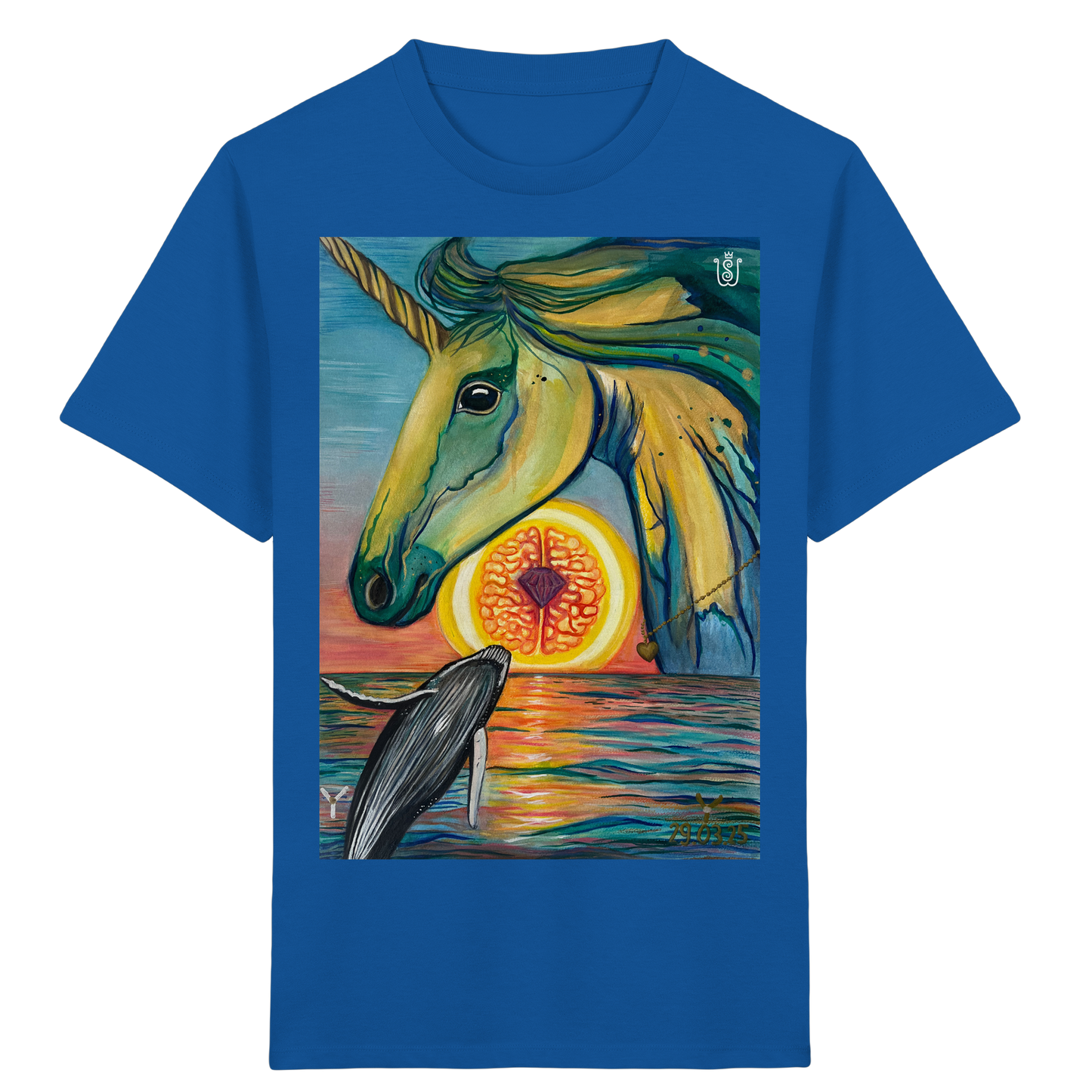 Blaupause-Einhorn - Kids Organic Shirt