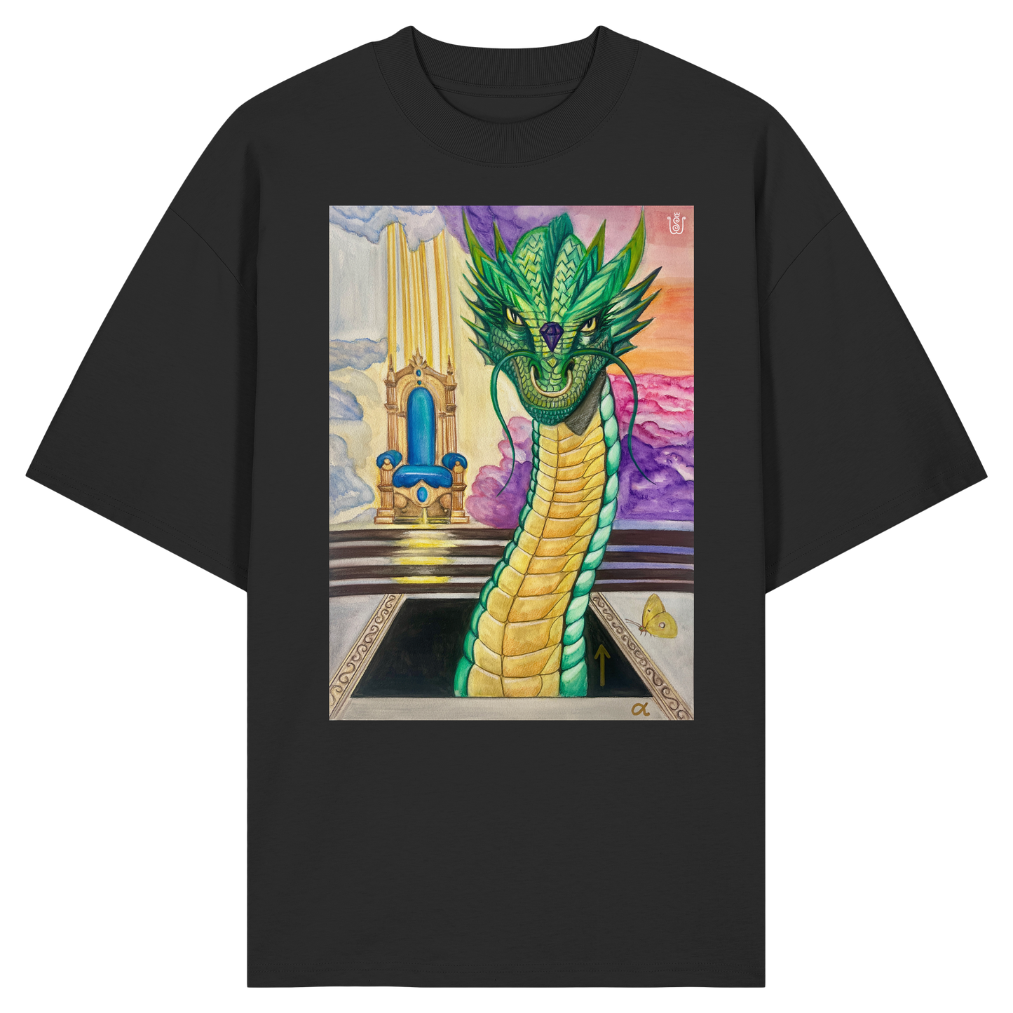 Der Auferstehungs-Drache - Organic Oversize Shirt