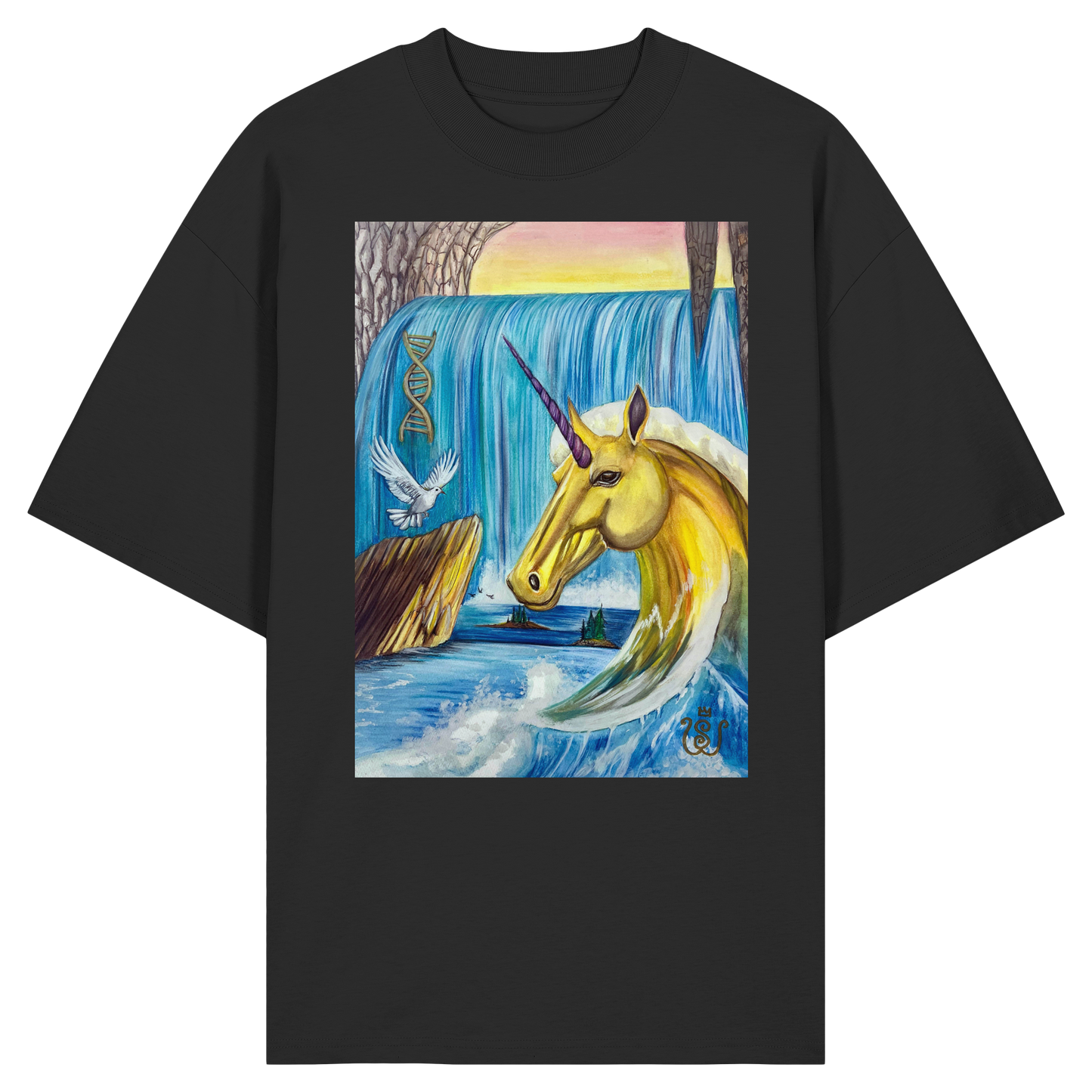 Das Quelle-Einhorn - Organic Oversize Shirt