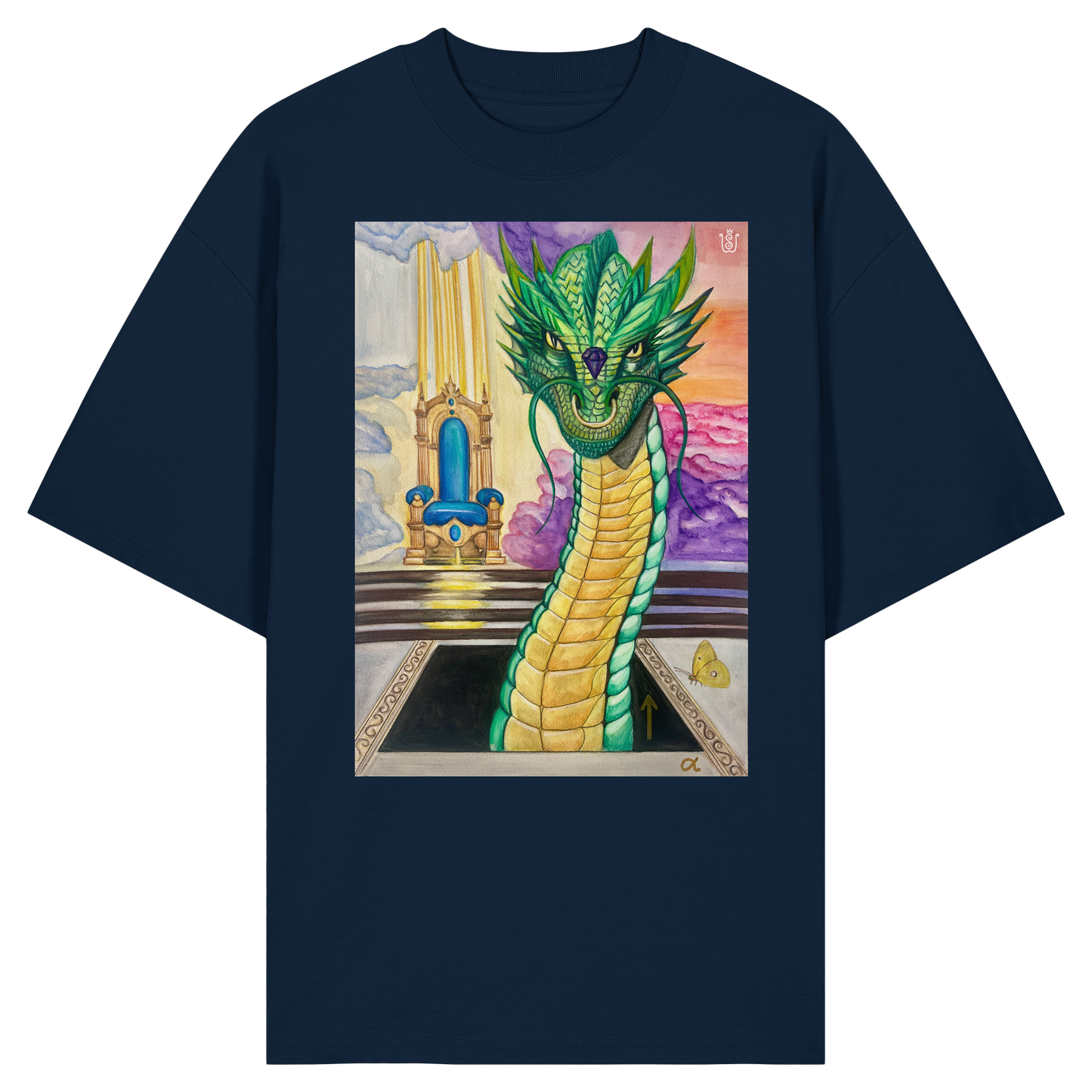 Der Auferstehungs-Drache - Organic Oversize Shirt