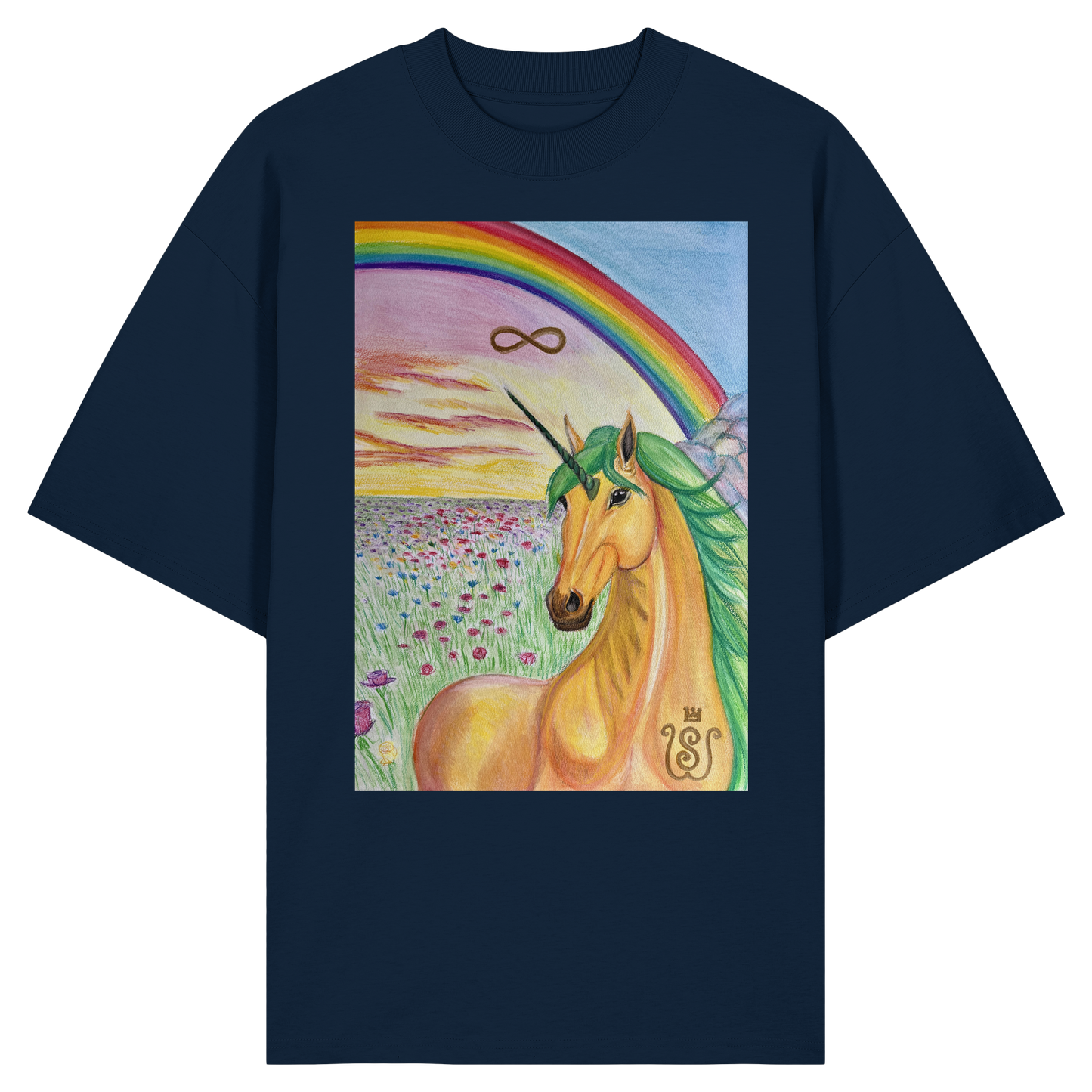 Das Brücken-Einhorn - Organic Oversize Shirt