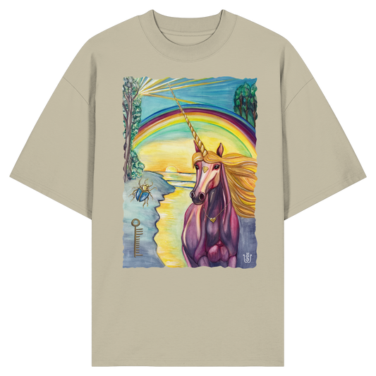 Das Einhorn der Bedingungslosen Liebe  - Organic Oversize Shirt