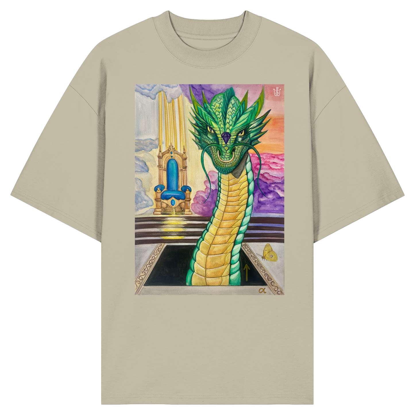 Der Auferstehungs-Drache - Organic Oversize Shirt