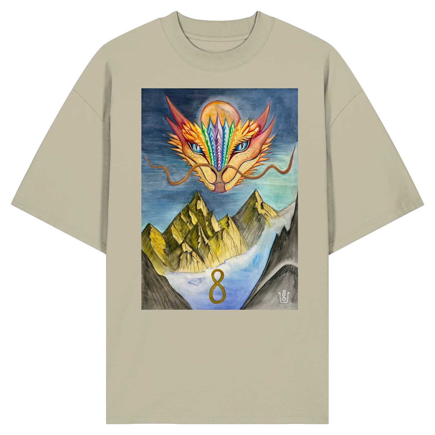 Der Wandel-Drache - Organic Oversize Shirt