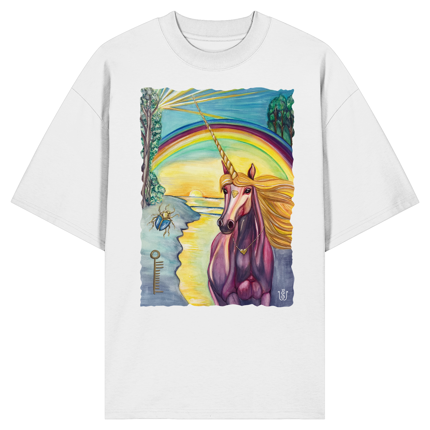 Das Einhorn der Bedingungslosen Liebe - Organic Oversize Shirt