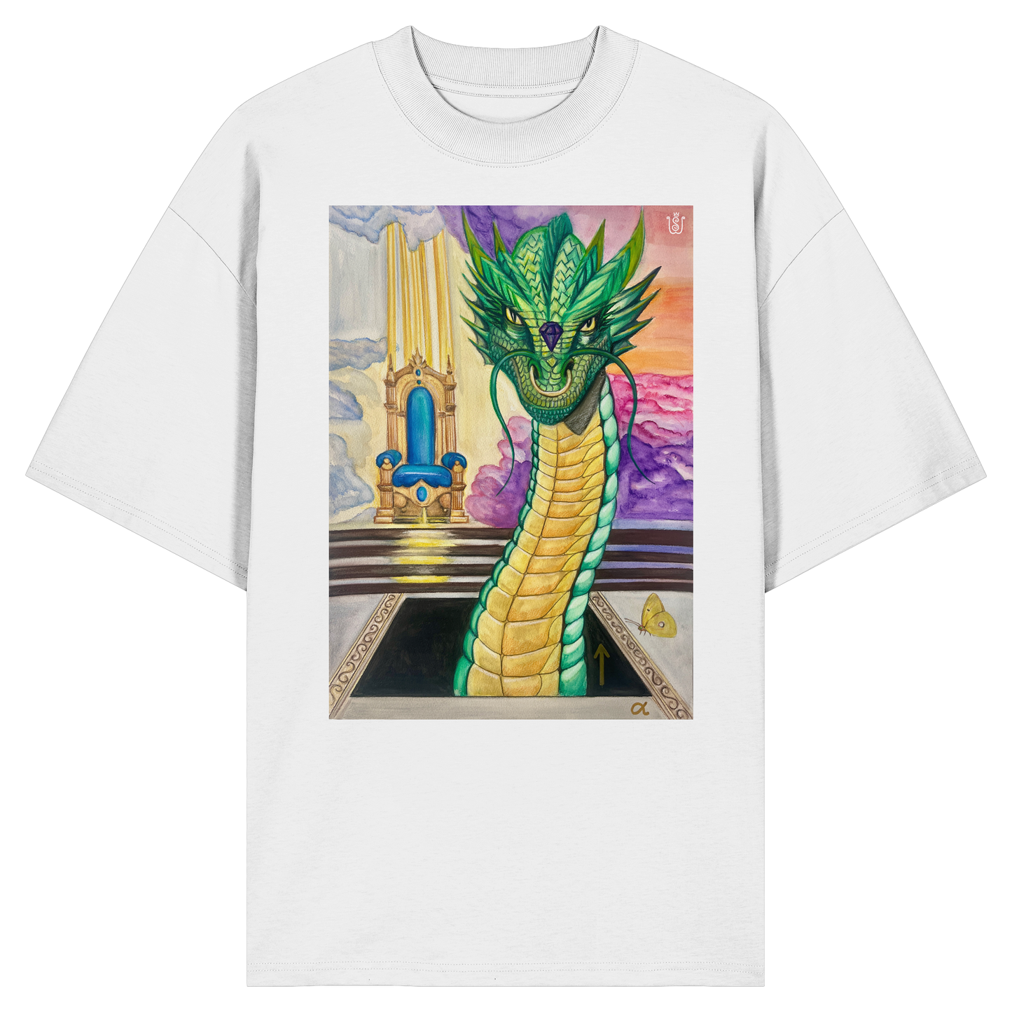 Der Auferstehungs-Drache - Organic Oversize Shirt