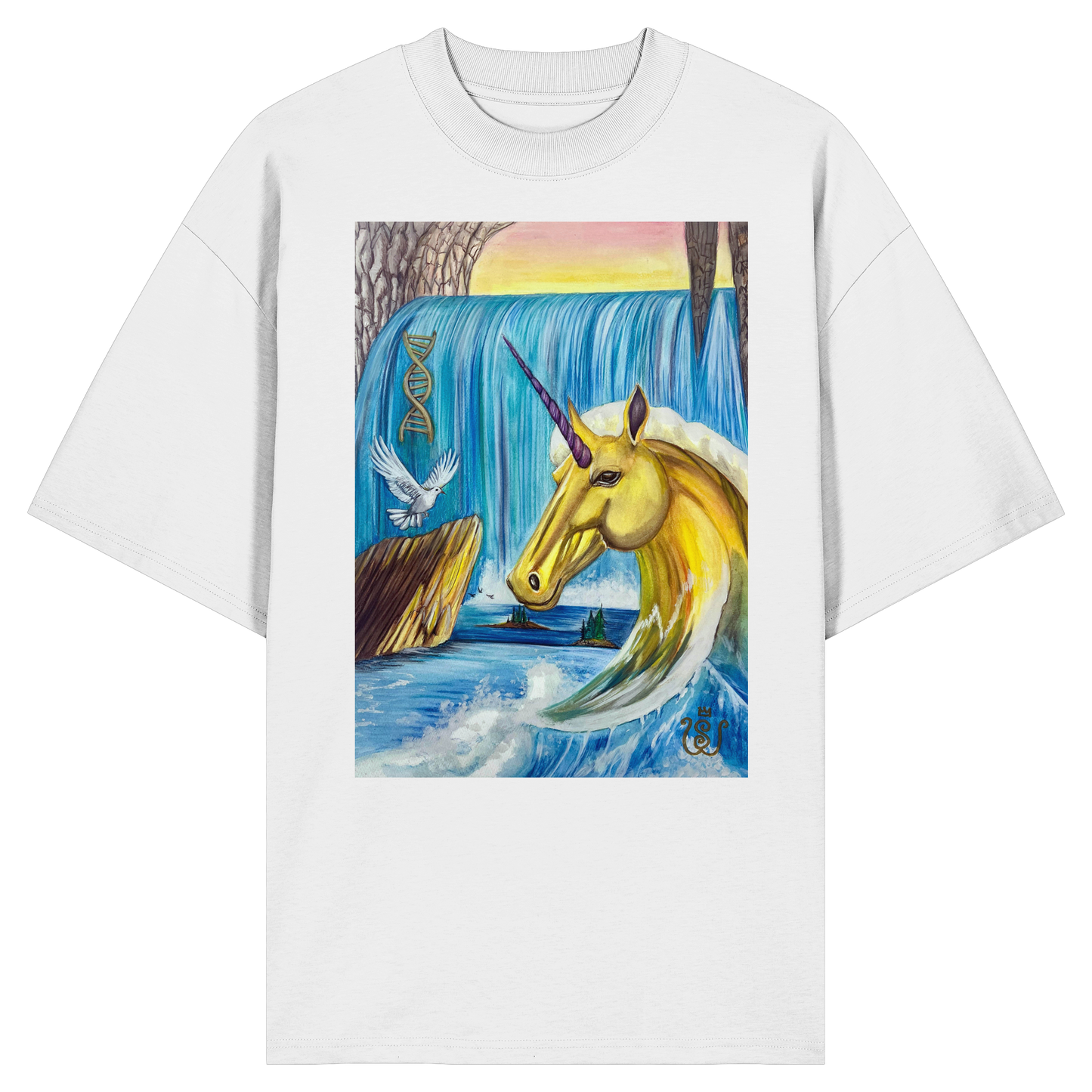 Das Quelle-Einhorn - Organic Oversize Shirt