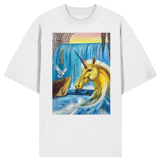 Das Quelle-Einhorn - Organic Oversize Shirt