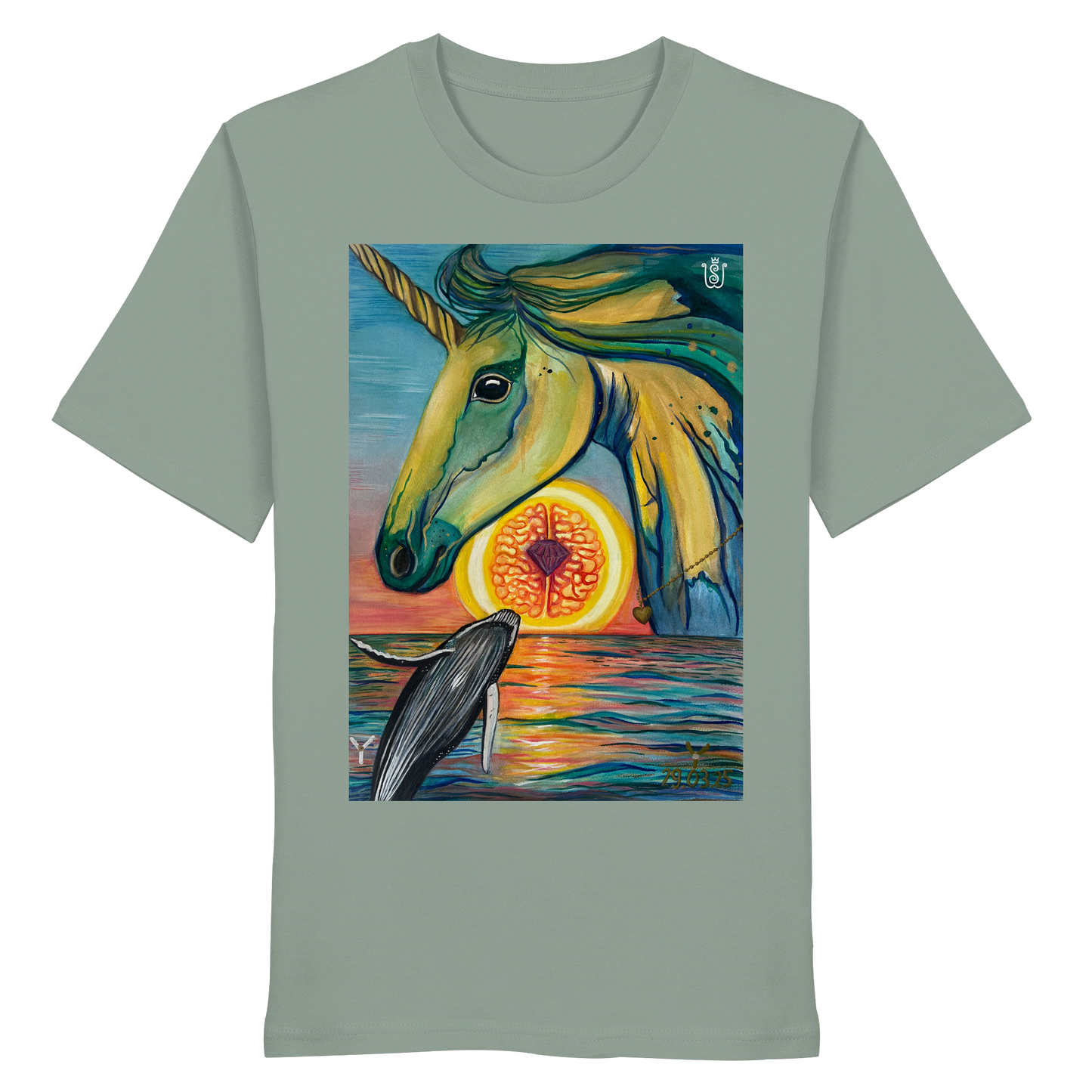 Blaupause-Einhorn - Organic Shirt