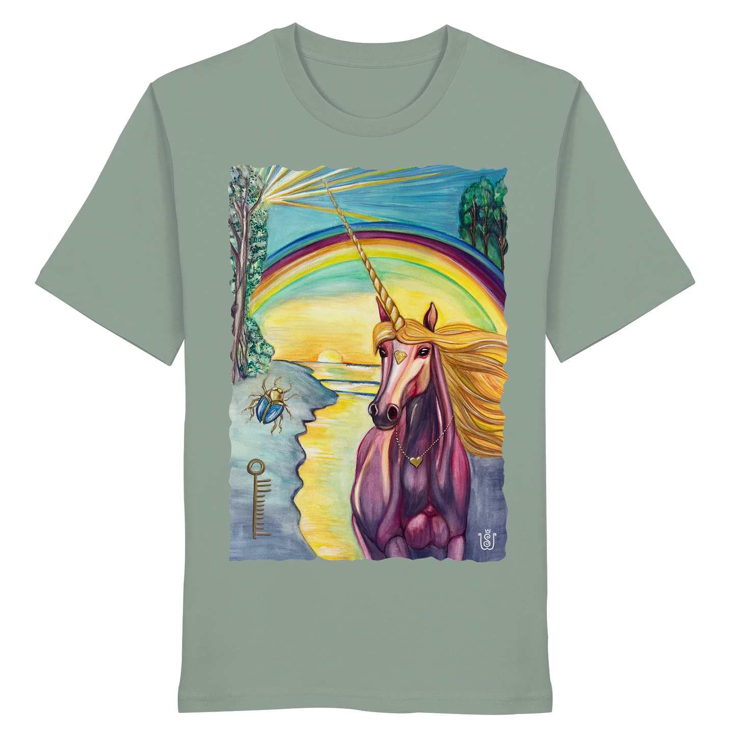 Das Einhorn der Bedingungslosen Liebe - Organic Shirt
