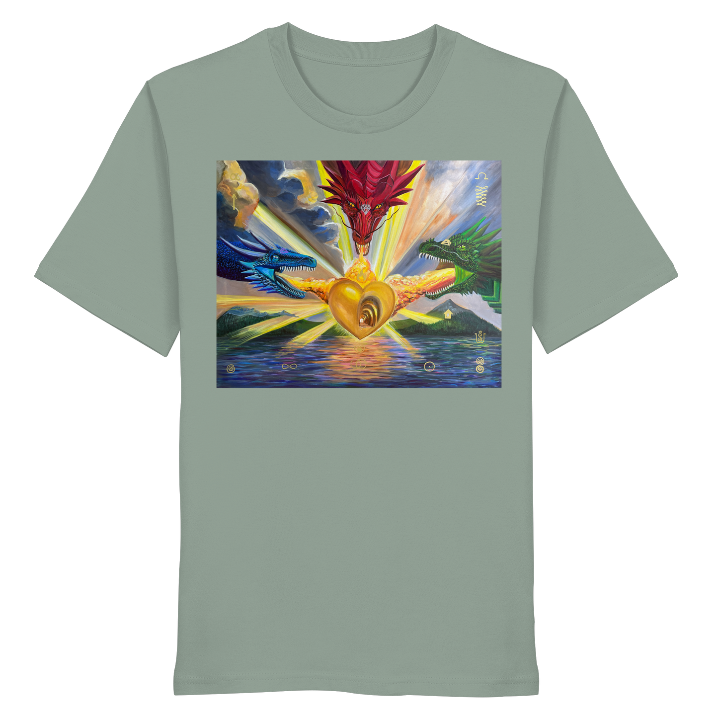 Die 3 Drachen der vollkommenen Vergebung - Organic Shirt