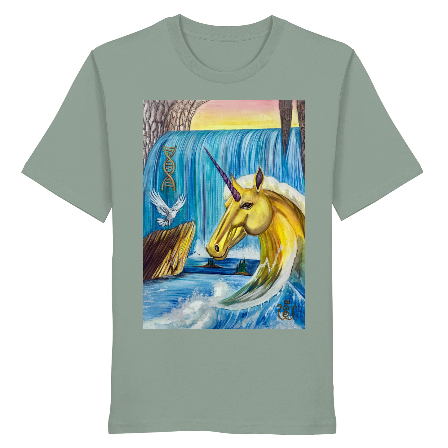 Das Quelle-Einhorn - Organic Shirt