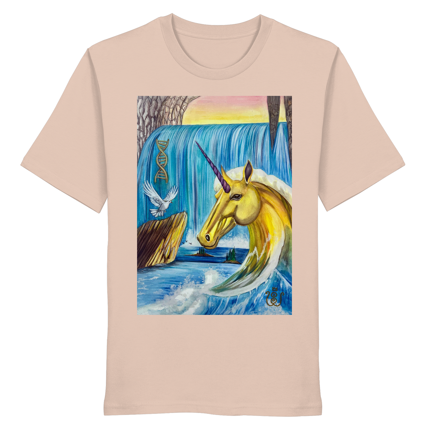 Das Quelle-Einhorn - Organic Shirt