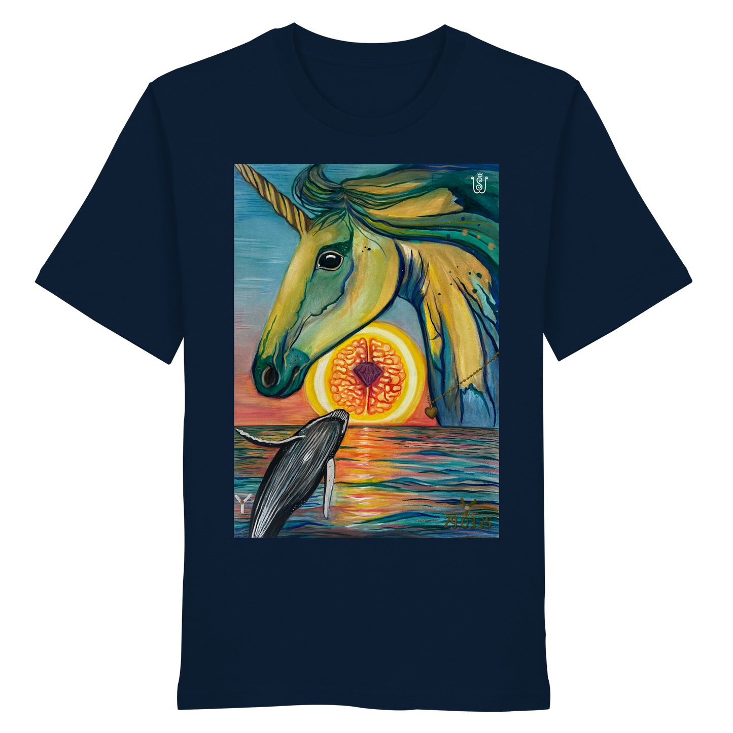 Blaupause-Einhorn - Organic Shirt