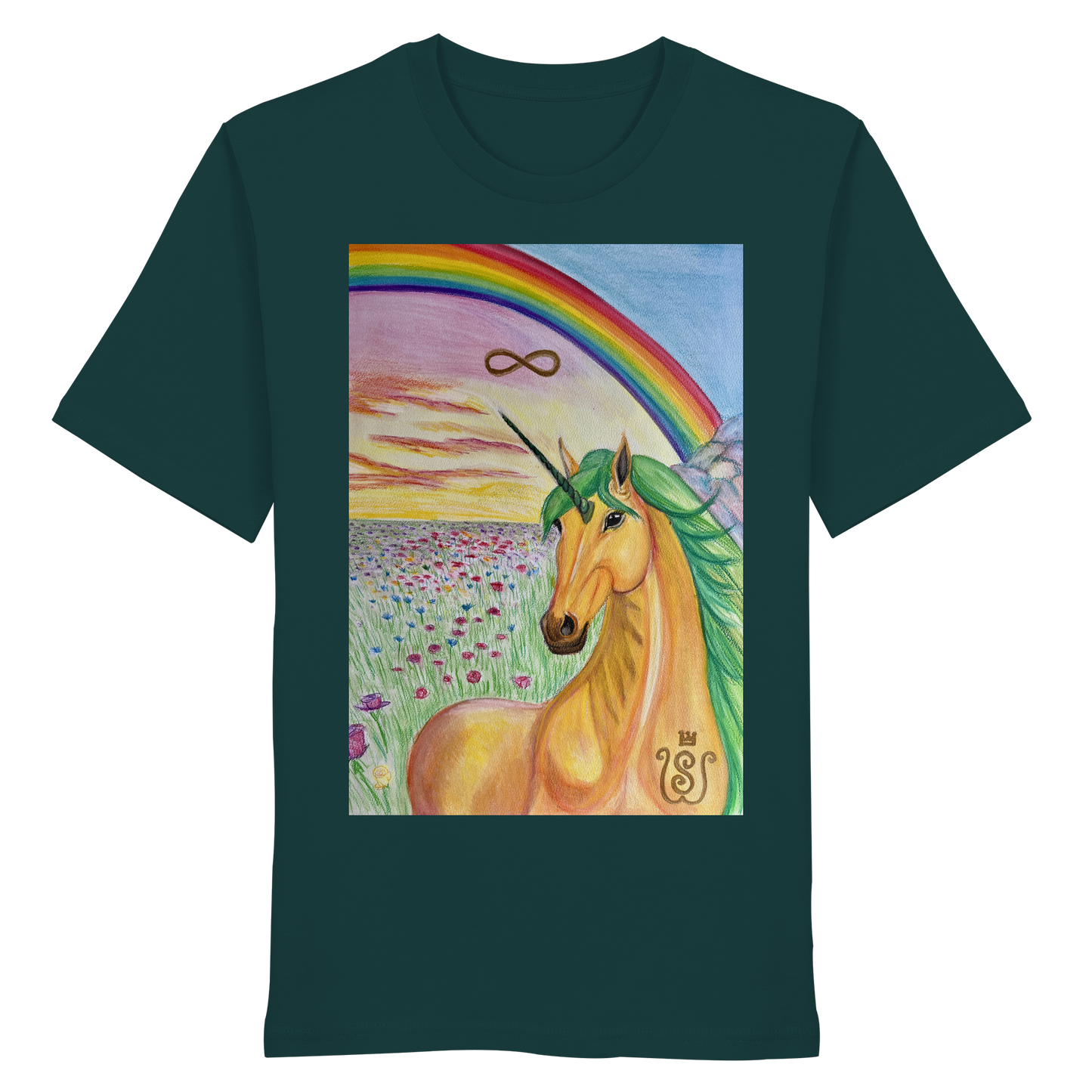 Das Brücken-Einhorn - Organic Shirt